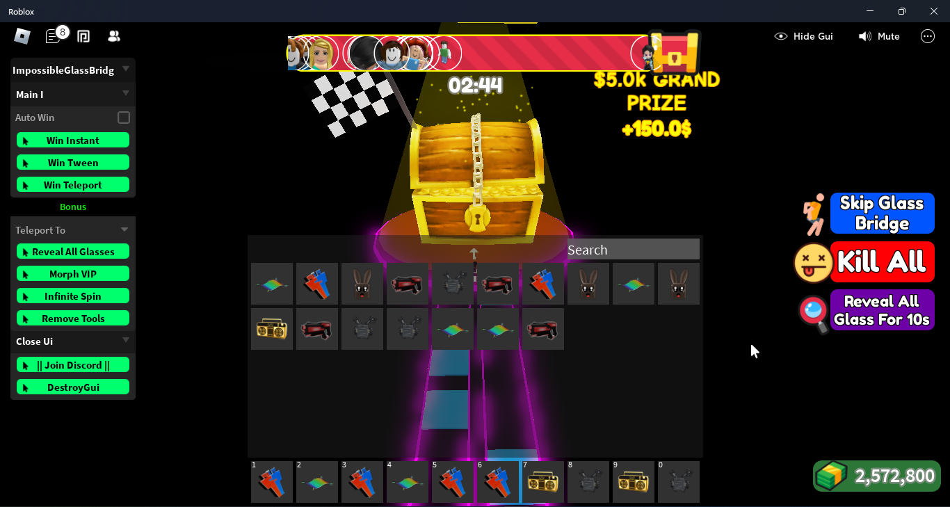 Impossible Glass Bridge! (Squid Game) Infinite Spin n Reveal and more