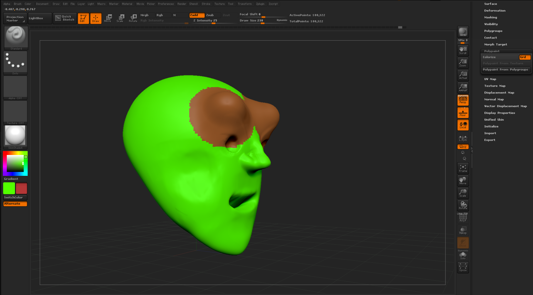 why is my zbrush subtracting on zadd