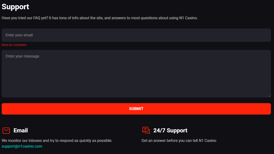 support centre
