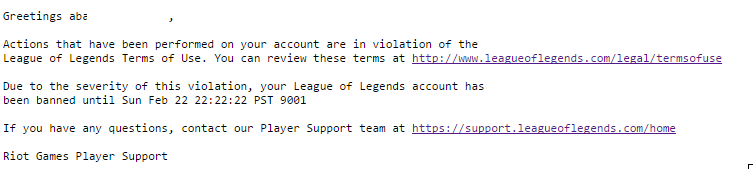 So i just got permabanned without any warning. : r/leagueoflegends