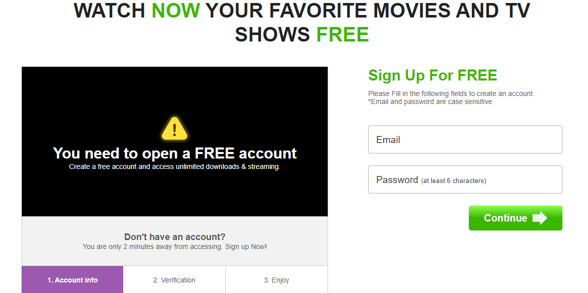 Watch Free Favorite Movies & TV Shows!