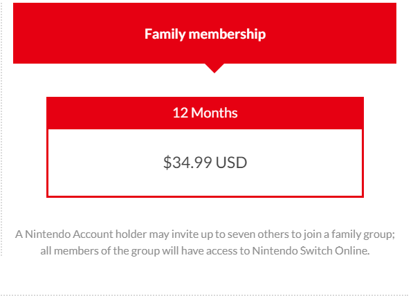 The Nintendo Switch Online Family Plan is a gouge to families