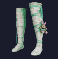 Green carrot socks