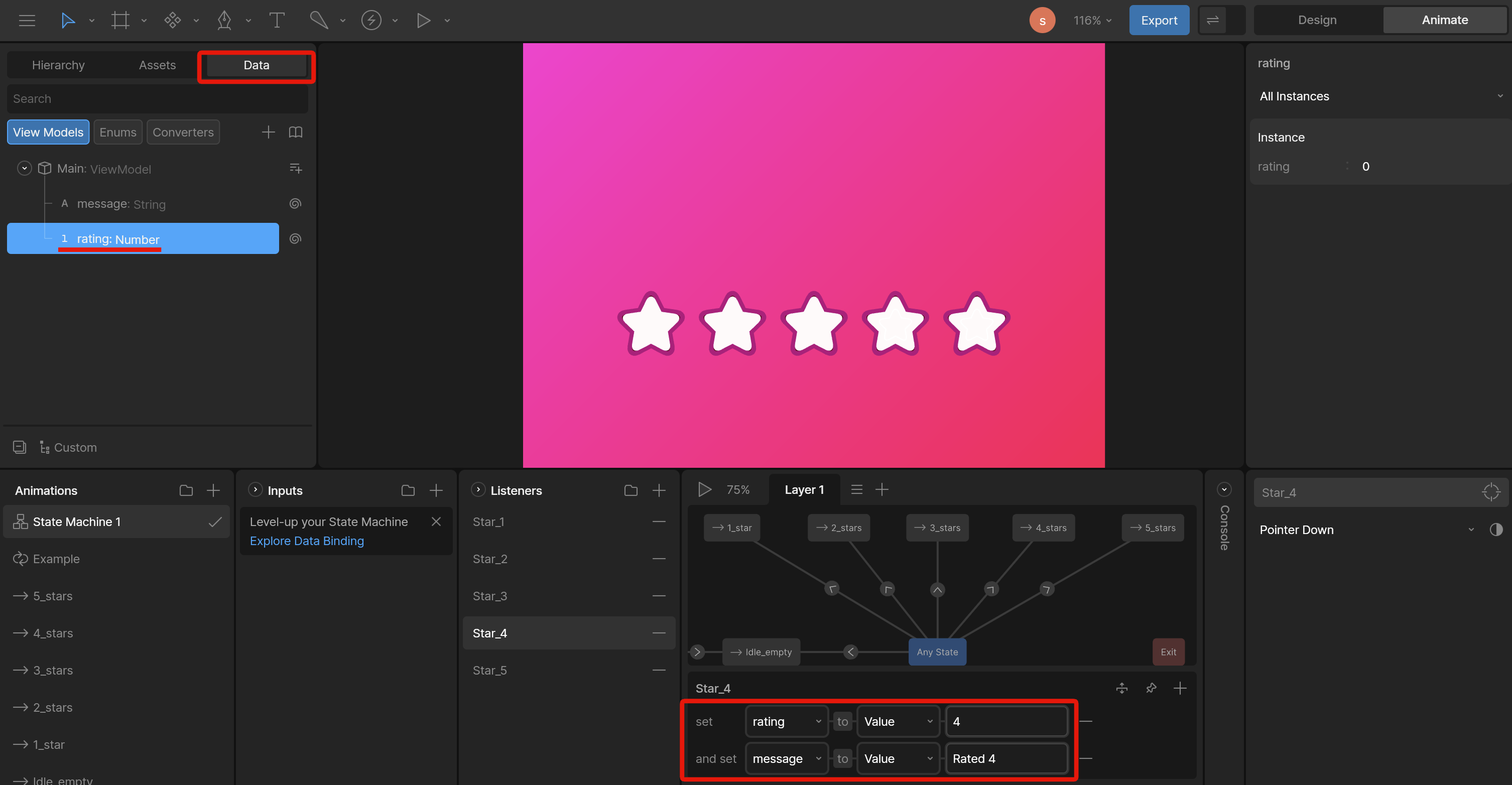 ViewModelのプロパティ