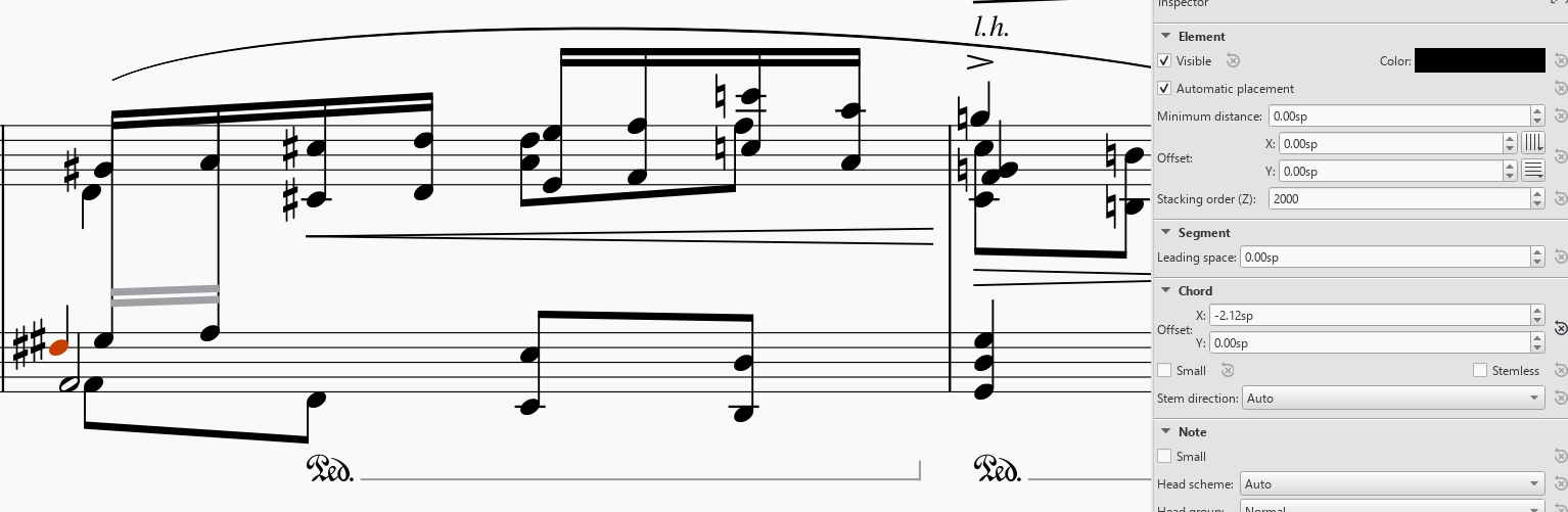 How do I fix this? Happens when I use cross-staff notation - notes ...