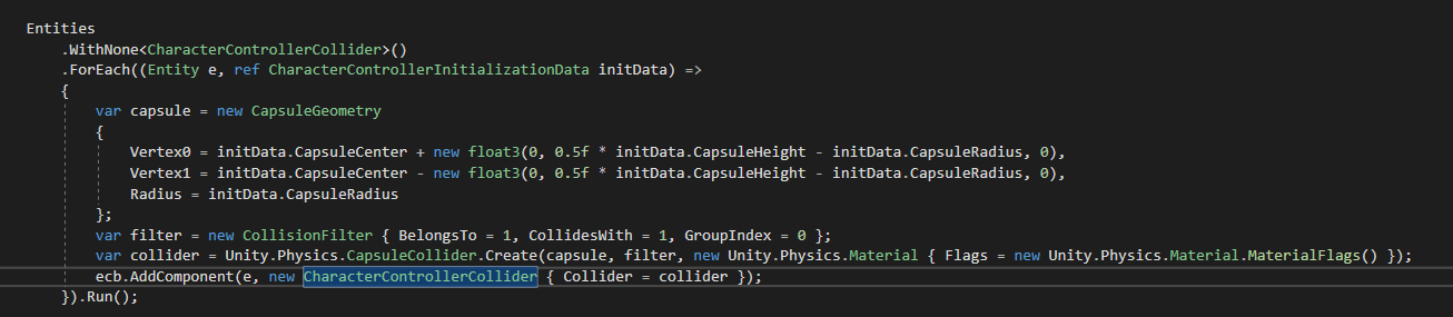 How To Assign A Generated Mesh To An Entity And Define Its Physics Shape At Runtime Unity Forum