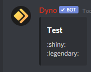 Utiliser des emoji avec l'intégration de messages sur Dyno : r/Dynodiscord