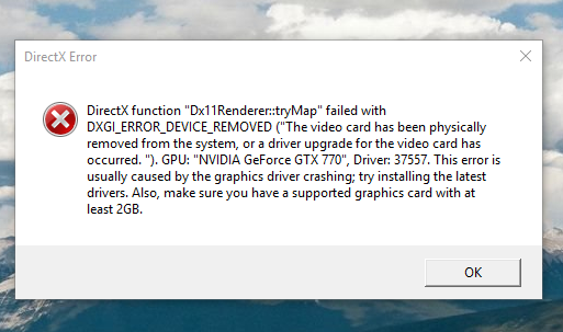 The most common crash error message