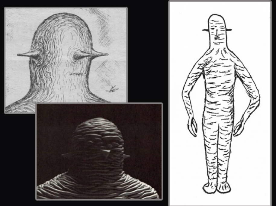 Человек согласно современным представлениям есть существо. Рисунки загадки страшные. Рисунки неопознанные в квадратной. Эскиз инопланетян Чарльза Хиксона. Делали нарисованные неопознанное.