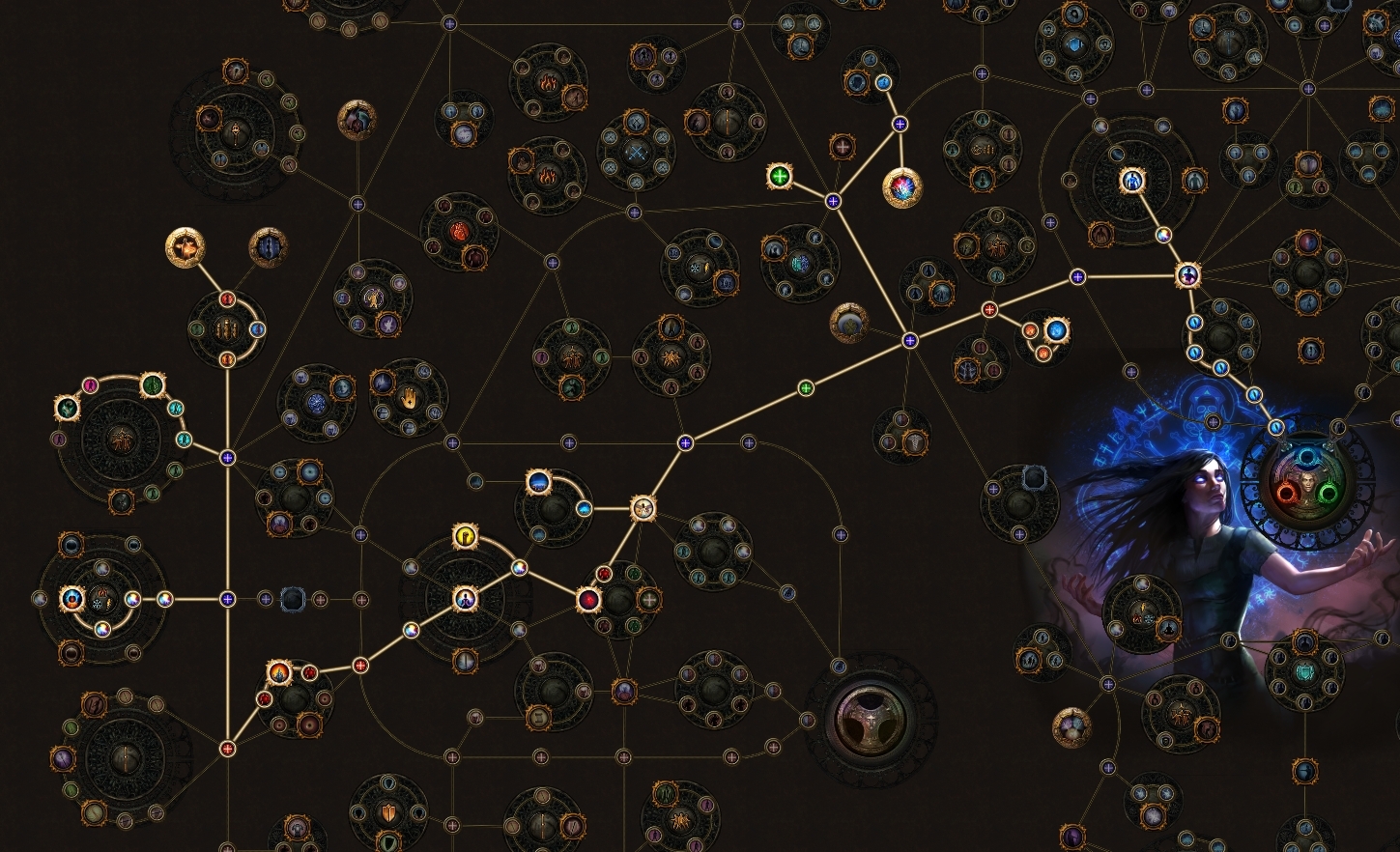 PoE Website Path of Building: 'End of Act 5' tree. 