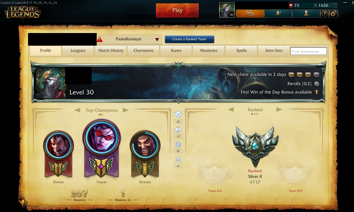 Champion trading system lol