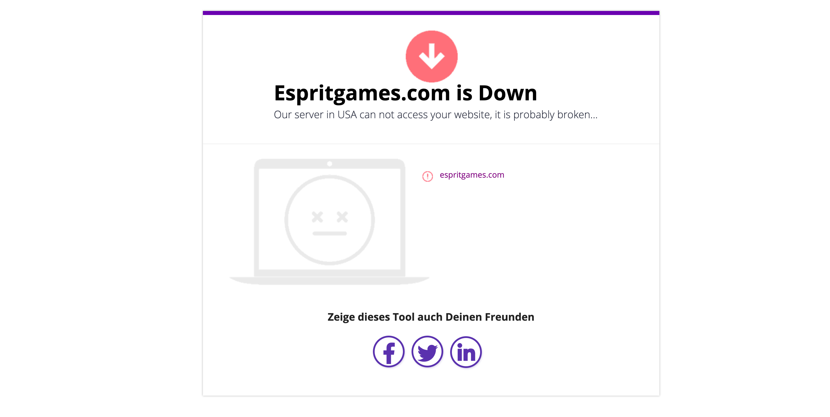 espritgames down 