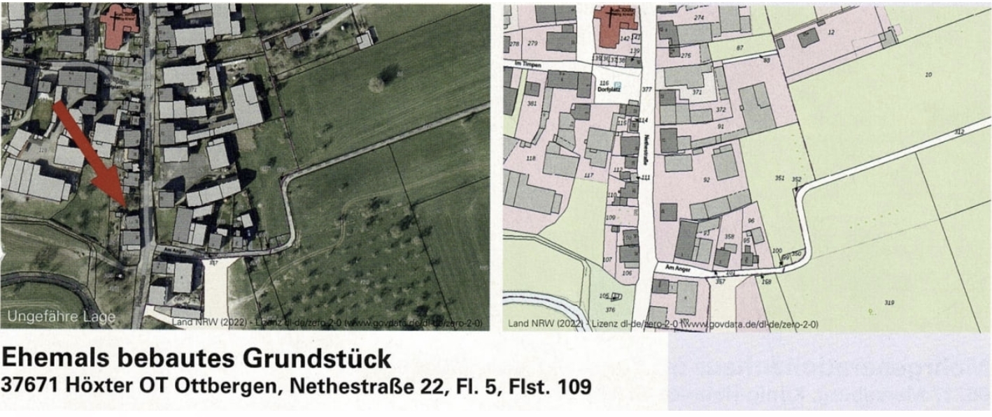 Baugrundstück Höxter OT Ottbergen
