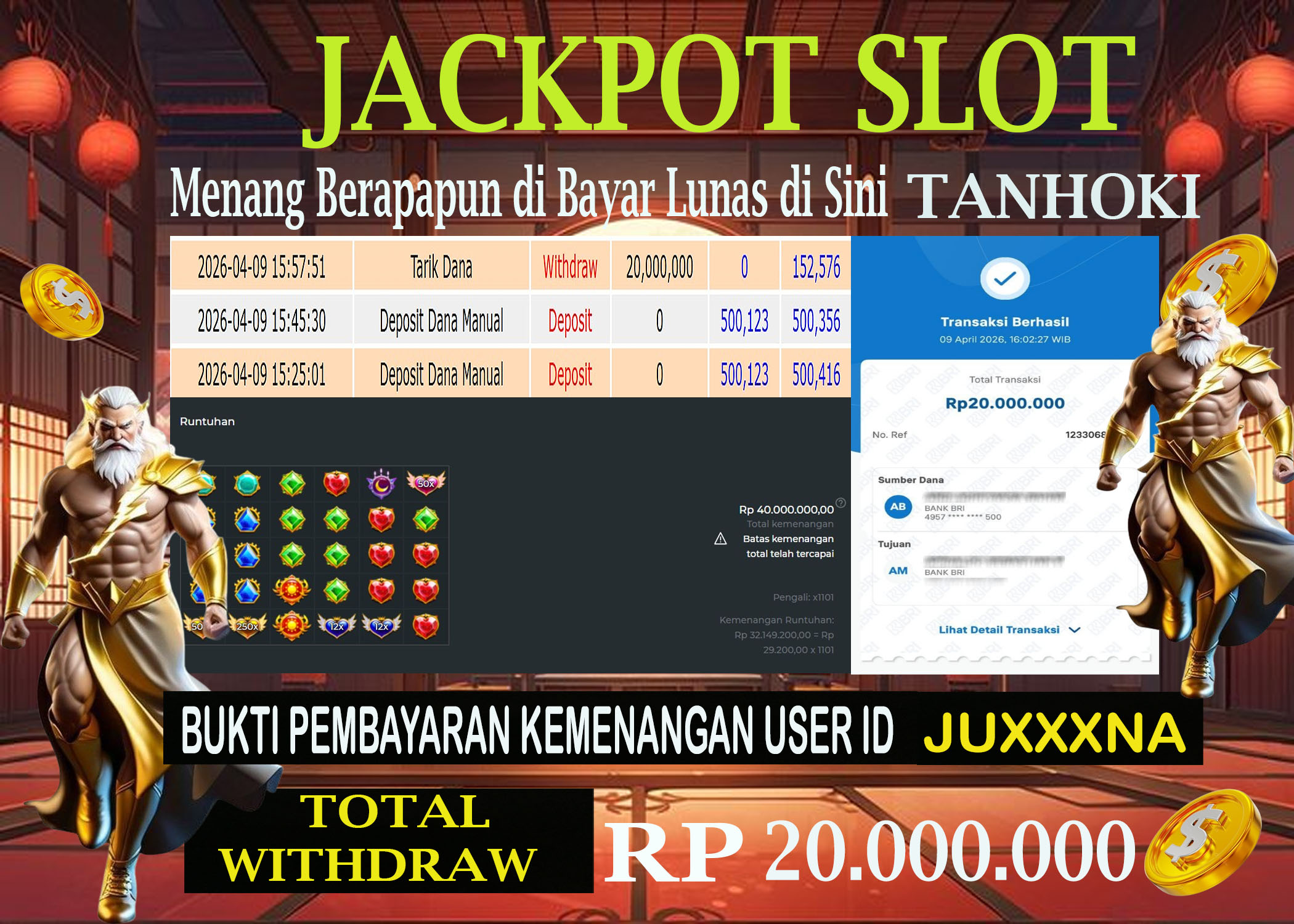 TANHOKI JACKPOT SLOT STARLIGHT PRINCESS Rp.20.000.000,- LUNAS