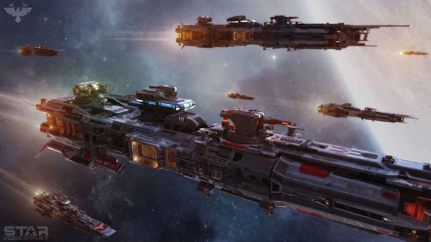 Star Conflict - New art and wallpapers with destroyer Vigilant! - Steam ...
