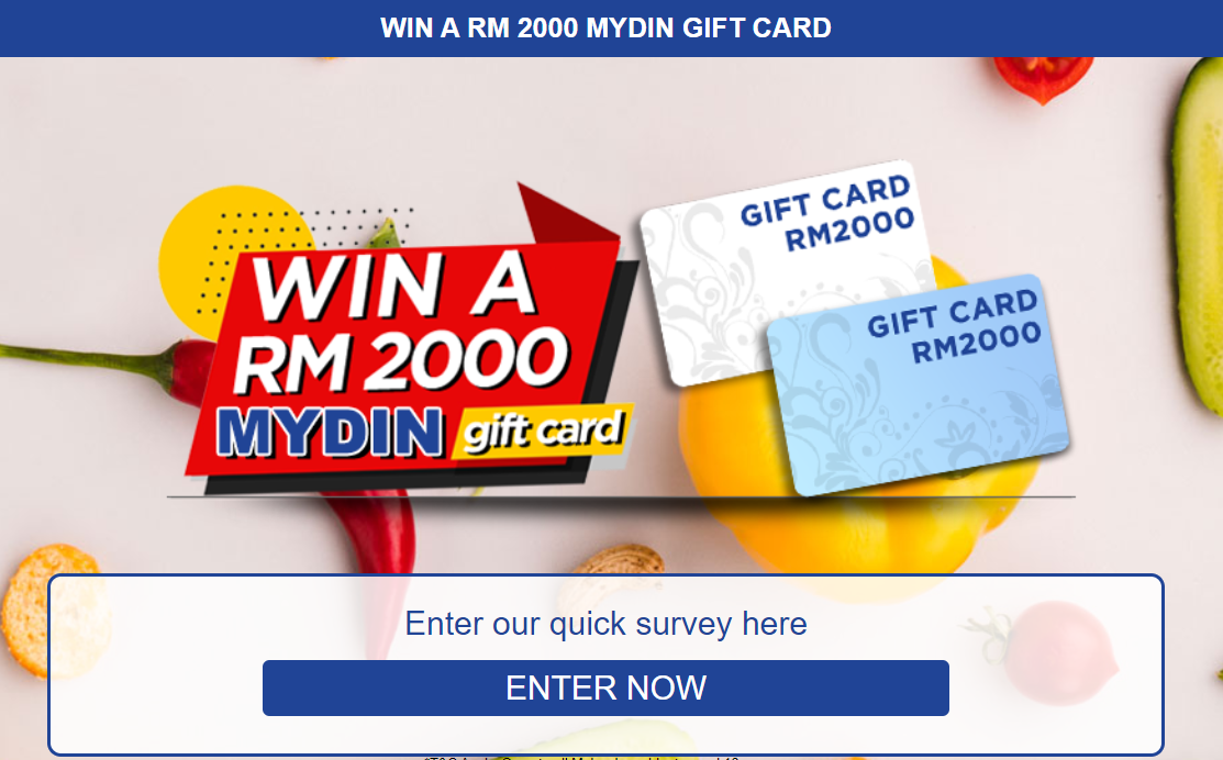 [SOI] MY | Win MYDIN Gift Card Prelander