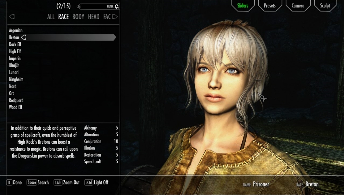 Character Looks Different In Game Compared To Character Creation Skyrimmods