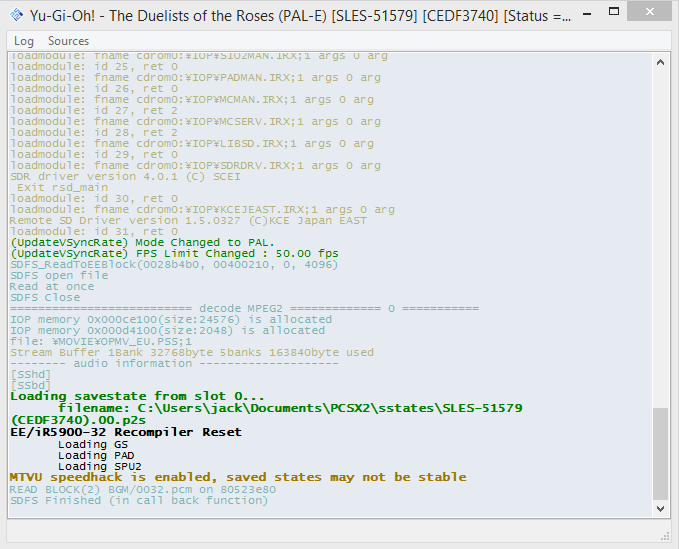 pcsx2 yugioh duelist of the roses problem