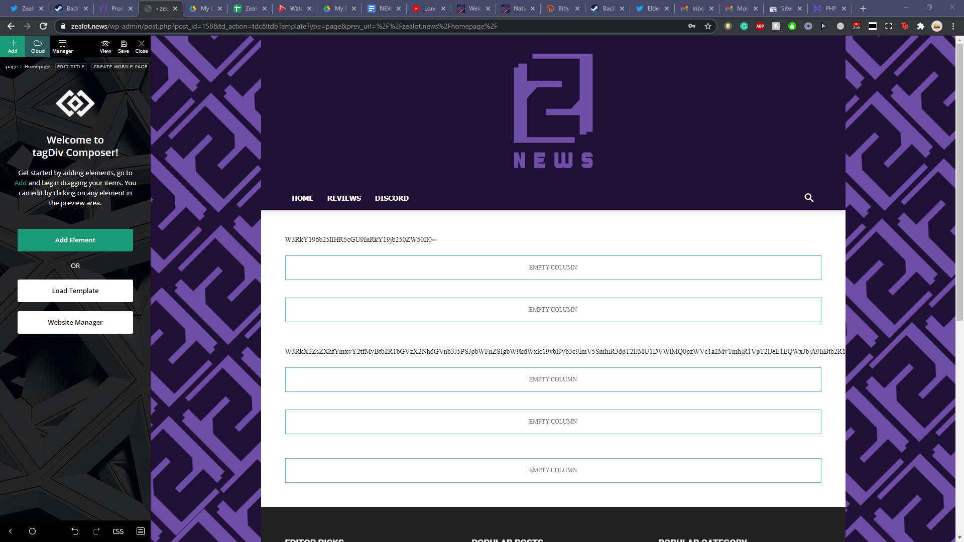 zealot.news tag div error