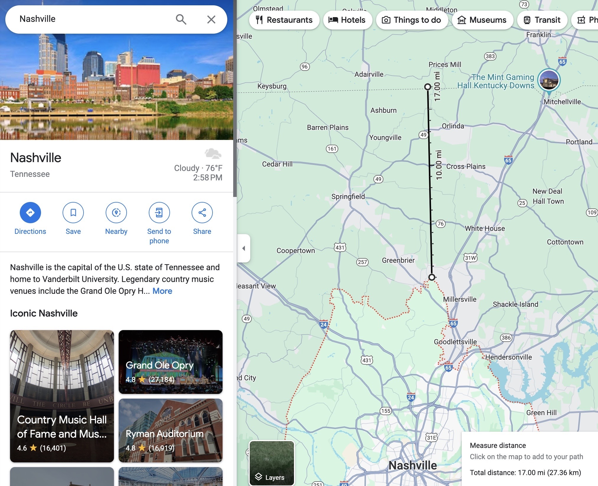 U.S. States whose largest city is within 20 miles of a state/national