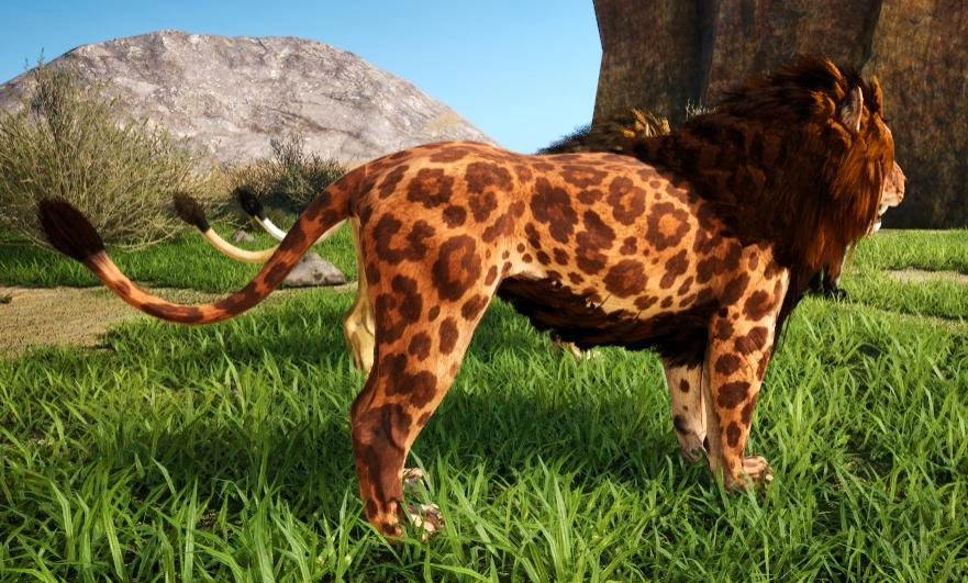 Lion with Spots