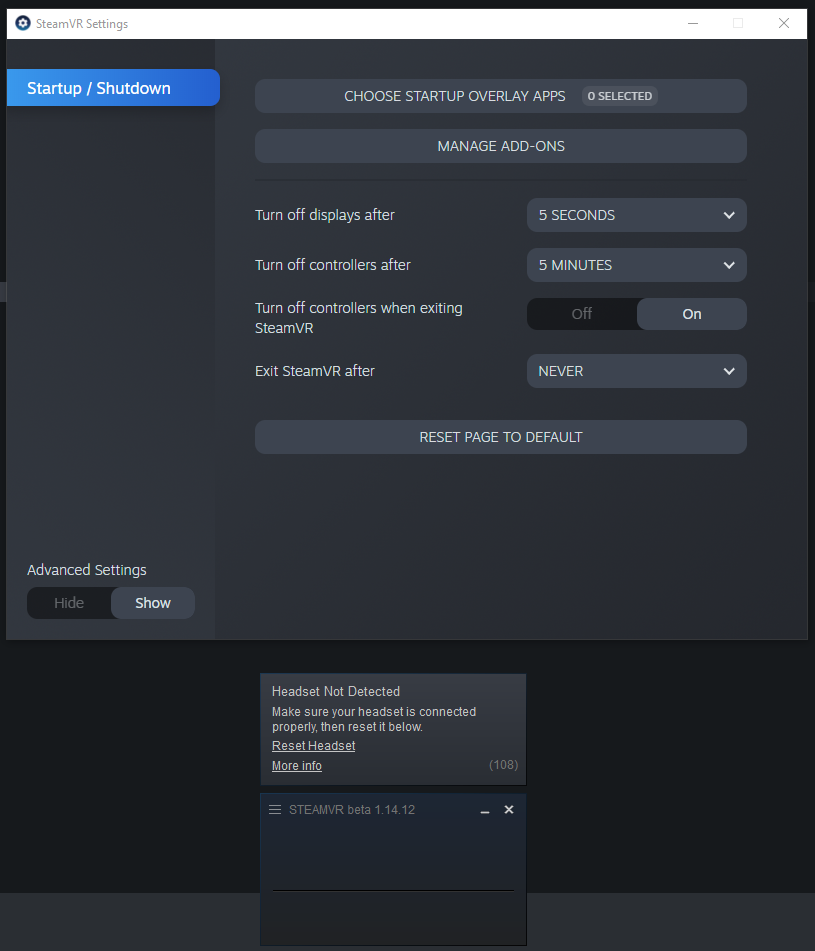 Settings Missing From SteamVR? : R/SteamVR