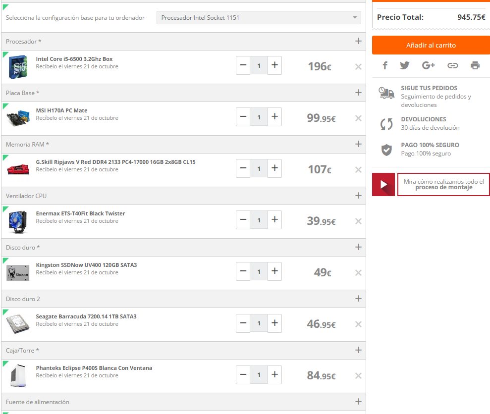 Son recomendables los pcs preparados de Pccomponentes?