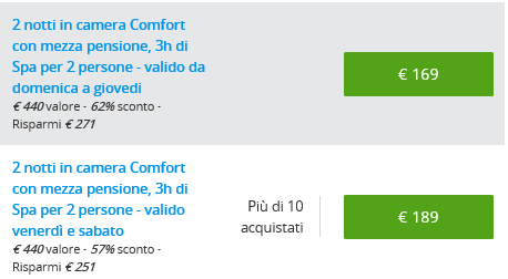 Clicca qui per scoprire l'offerta Groupon!