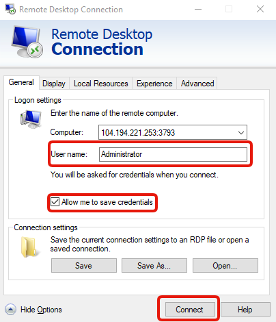 Настройка vps windows 7