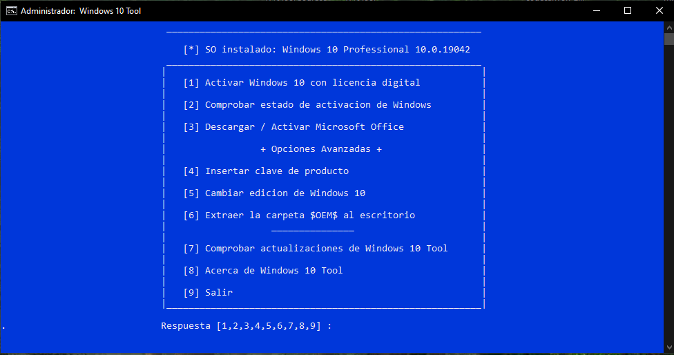 Windows 10 Tool - Activacion de Windows 10 y Office