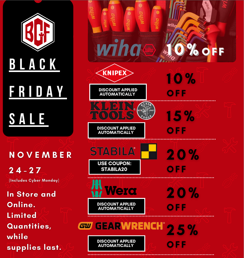 [BCFasteners] [Black Friday] 25 off Gearwrench, 20