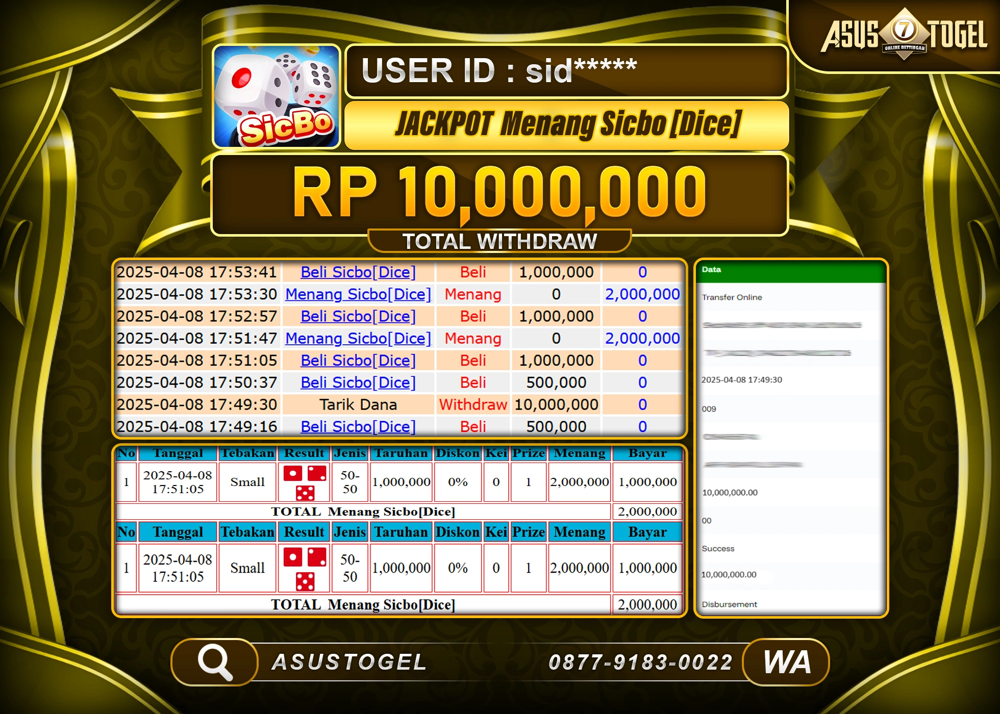 ASUSTOGEL KEMENANGAN DI SLOT LUCKY NEKO SEBESAR 10,000,000- RUPIAH LUNAS