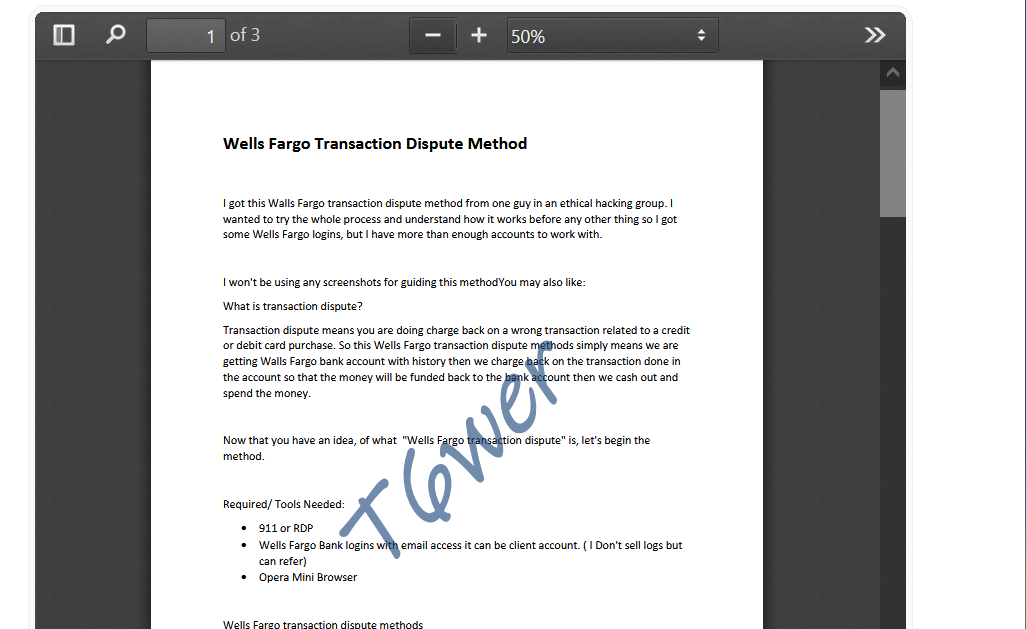 📕💢 Wells Fargo Transaction Dispute Method  📌Fresh-Method☑️-High-Quality-PDF-☑️Latest-