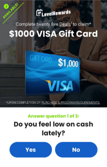 [Rewards] US | Visa $1000 | Incent