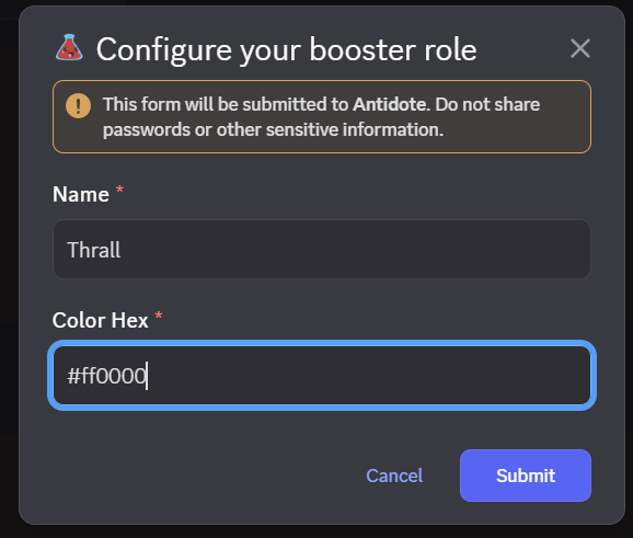 Updating a booster role