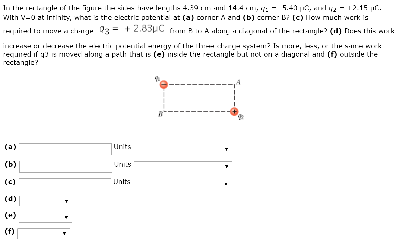 Solved In the rectangle of the figure the sides have lengths | Chegg.com