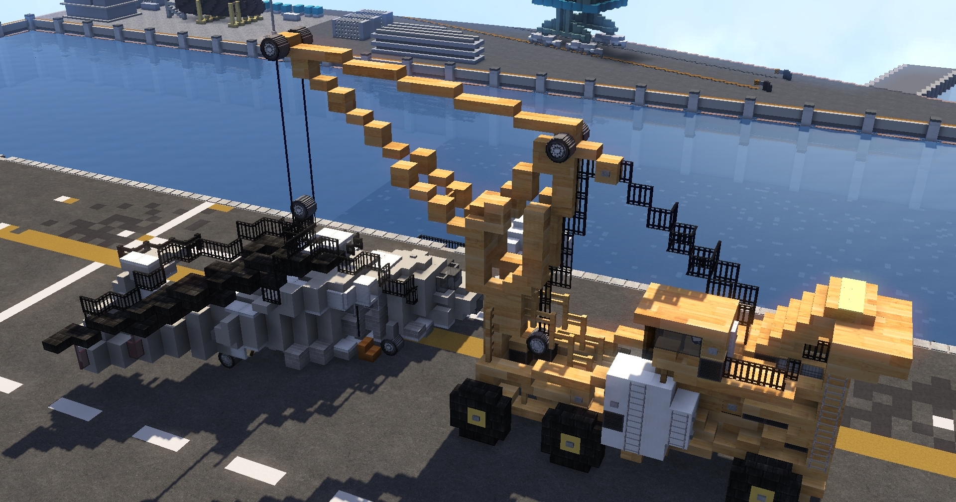 Minecraft dock crane
