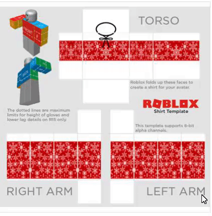 Roblox Christmas Shirt Template