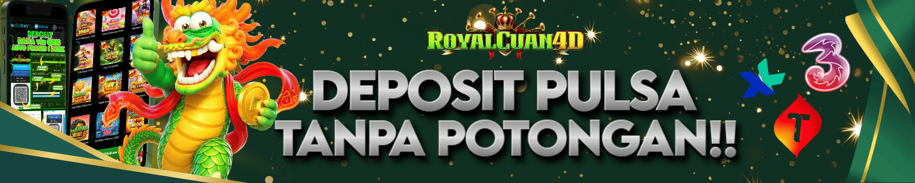 DEPOSIT PULSA & E-WALLET 100% TANPA POTONGAN