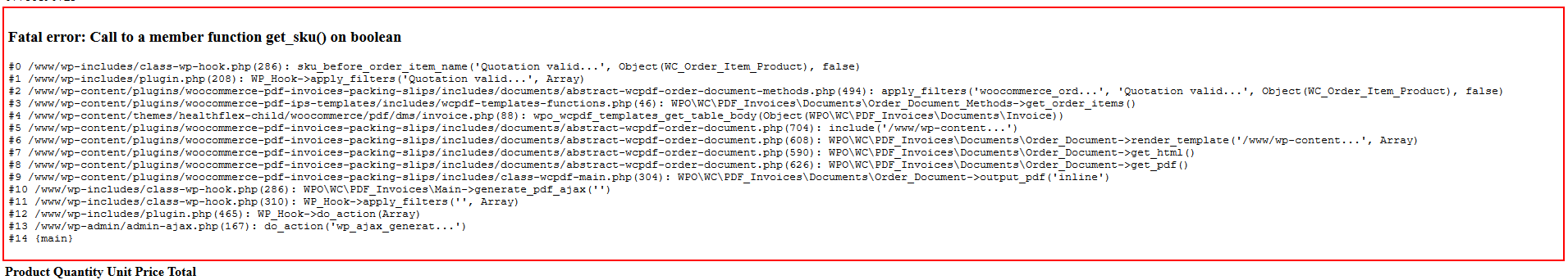 Error calling method. Фатальные ошибки валидатор. Фатальные ошибки цитаты. Pdf Invoices and Packing Slips for WOOCOMMERCE. Error of Call: System Call.