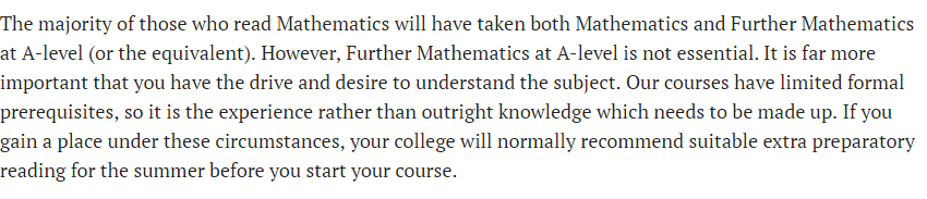 Could I Still Do Maths At Uni The Student Room