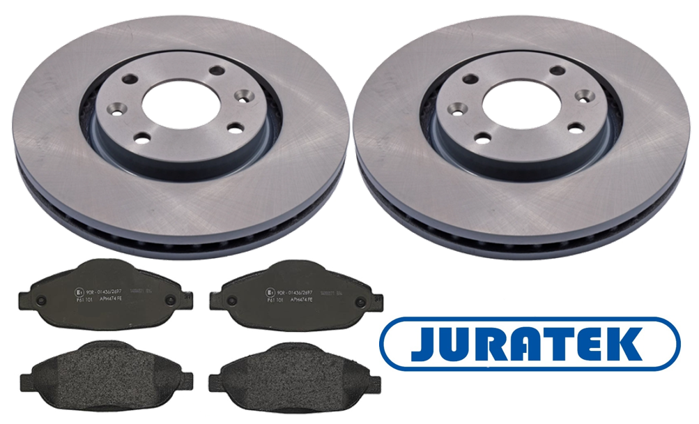 For Peugeot 3008 1.6 VTi HDi 20092015 Front Brake Discs and Pads Set Juratek eBay