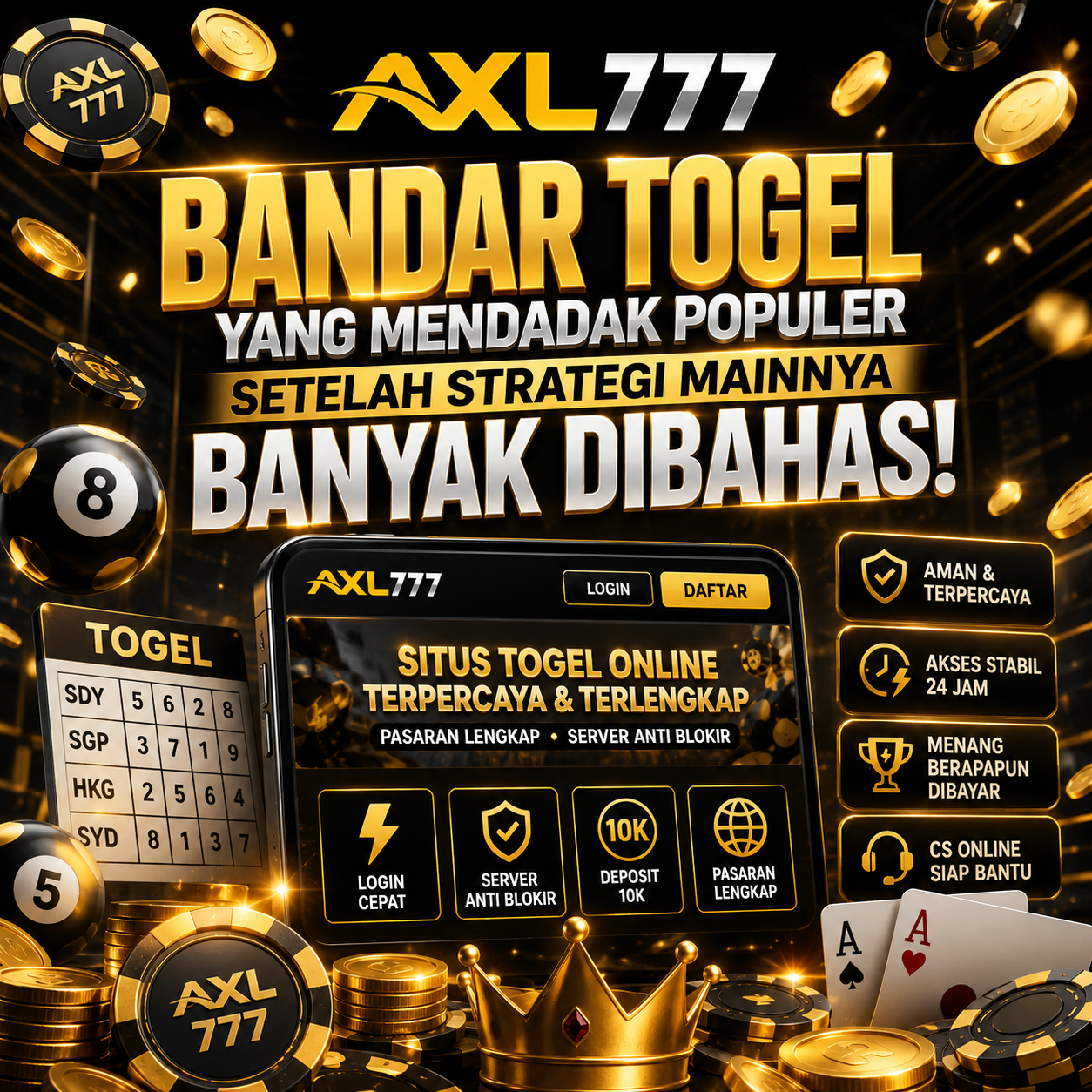 AXL777 : Bandar Togel yang Mendadak Populer Setelah Strategi Mainnya Banyak Dibahas
