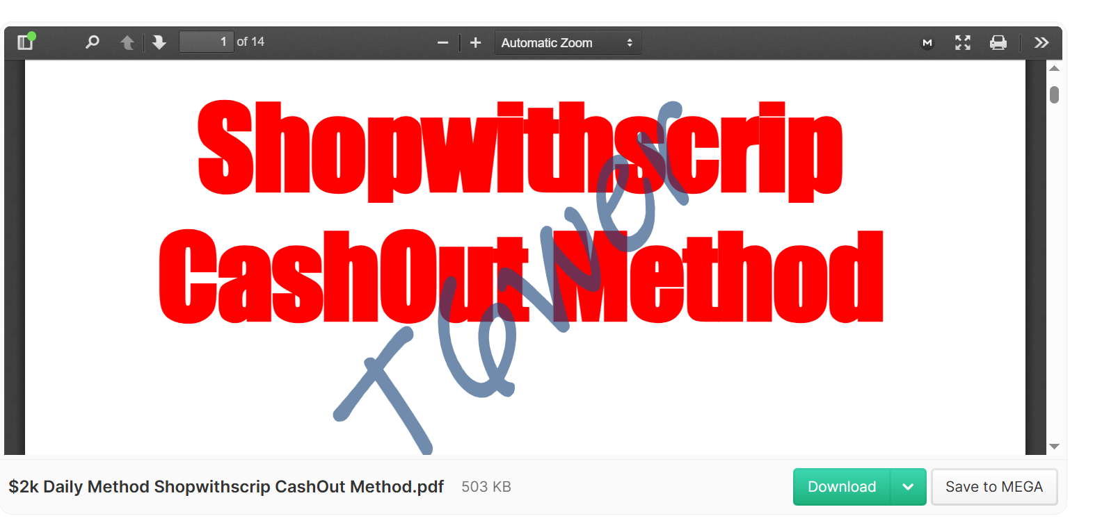 Shopwithscrip Sauce CashOut Method ❤️Fresh-Method✔️-High-Quality-PDF-✔️Latest-