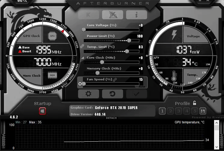 Can't fan speed in MSI Afterburner Cards - Tech Tips