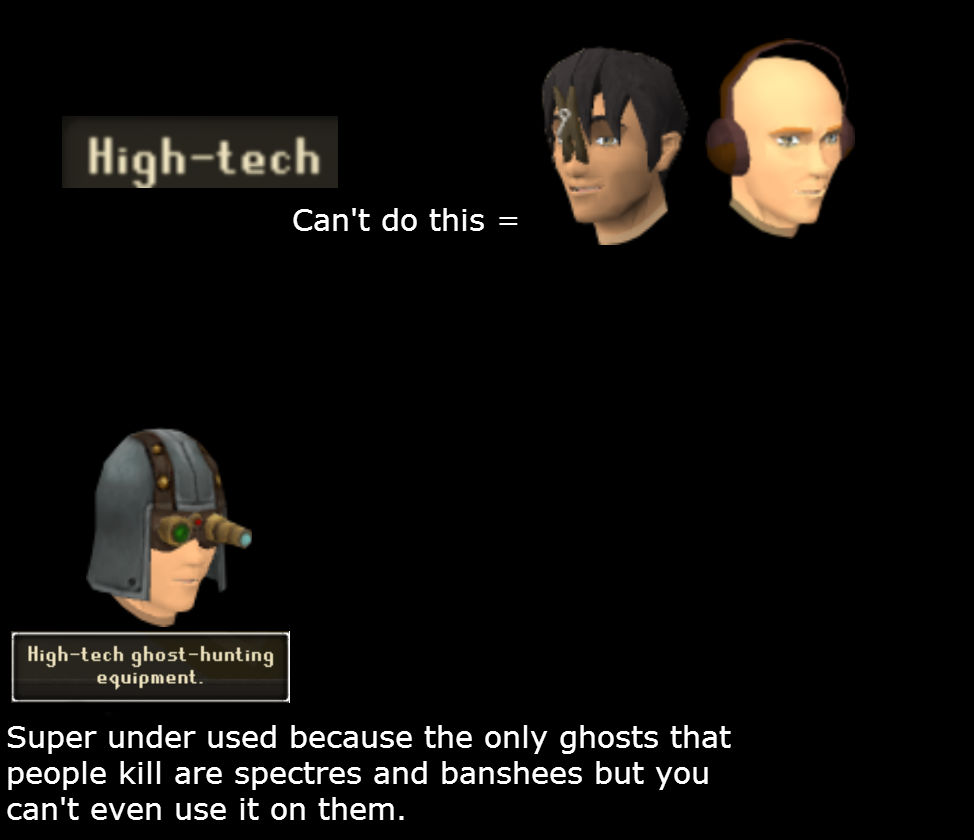 [Ninja Request] Make ghost hunter helmet work as nose peg and earmuffs