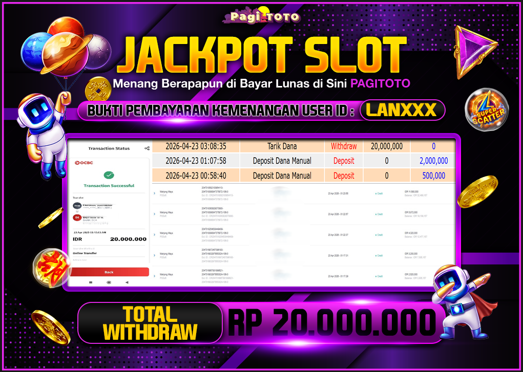 HAPPY JACKPOT MEMBER PAGITOTO SLOT MAHJONG WAYS Rp  20.000.000-, - LUNAS