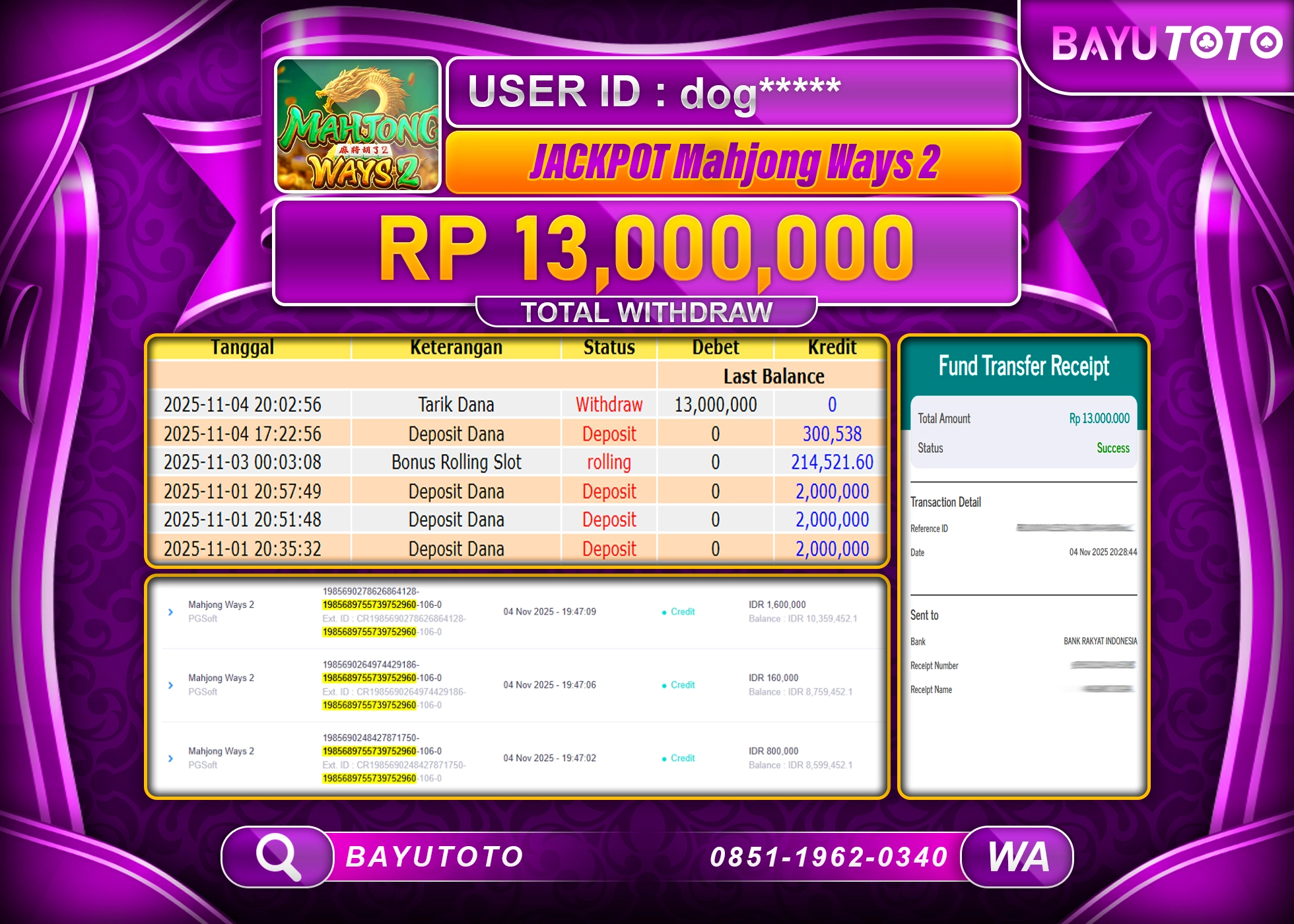 member-bayutoto-jackpot-di-mahjong-ways-2-pg-soft-rp-13000000-lunas-08-39-48-2025-11-04