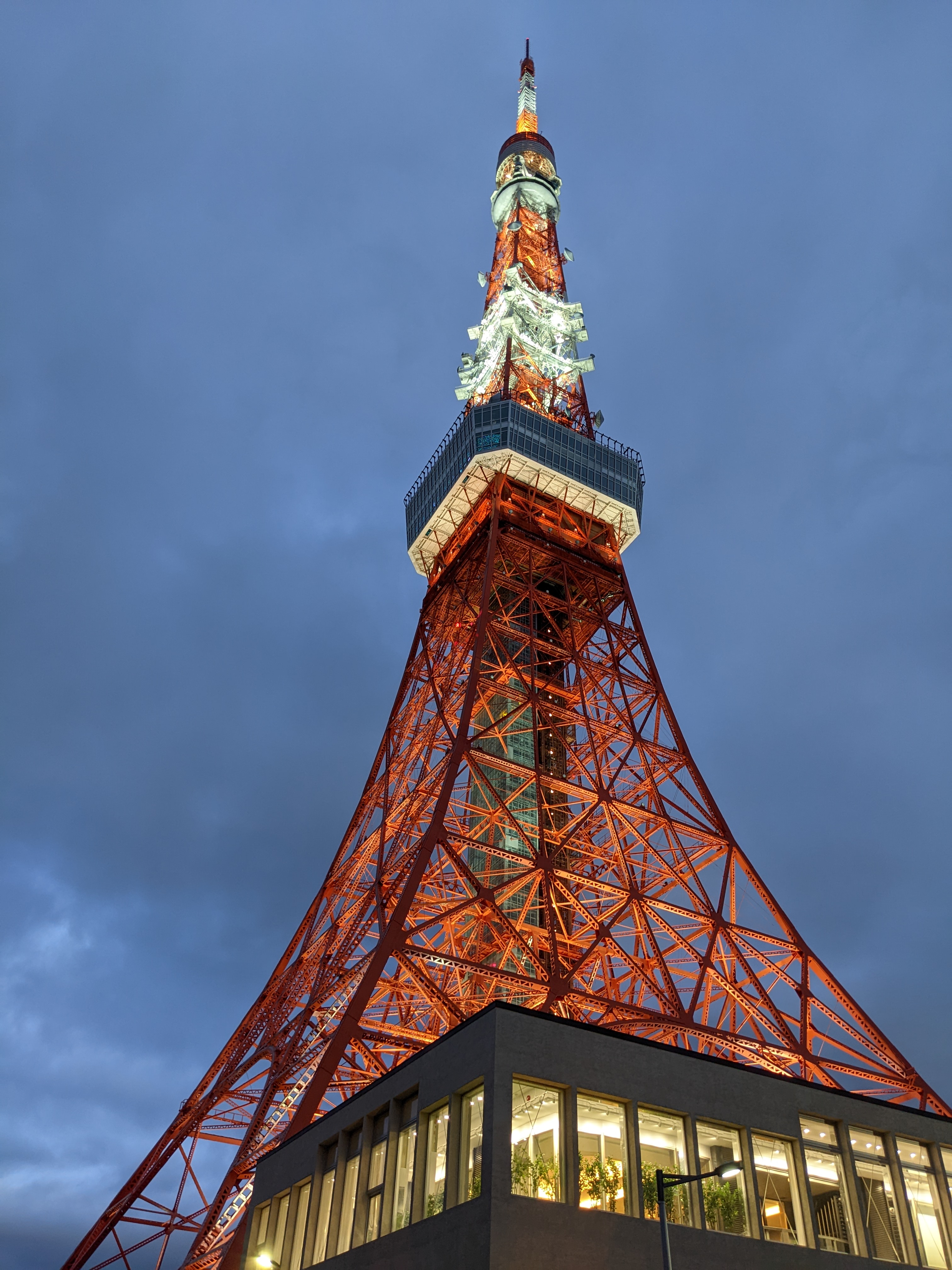 ライトアップされた東京タワー