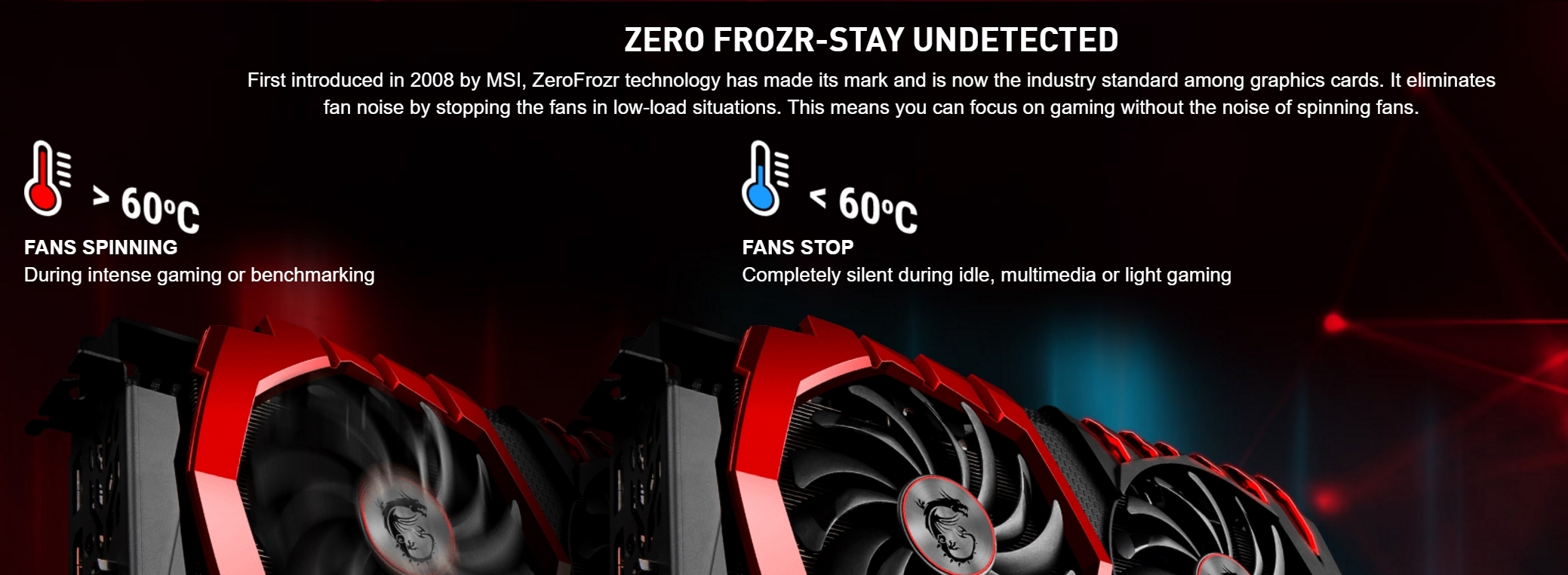 NVIDA Geforce 1060 fans start spinning on startup then stops after few